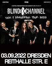 BLIND CHANNEL am 03.09.2022 in Dresden, REITHALLE STRASSE E