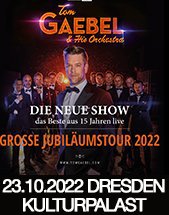 TOM GAEBEL & HIS ORCHESTRA am 23.10.2022 in Dresden, Konzertsaal im Kulturpalast Dresden