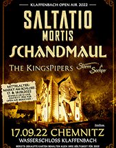 SALTATIO MORTIS + SCHANDMAUL + THE KINGSPIPERS + STORM SEEKER am 17.09.2022 in Chemnitz, Wasserschloss Klaffenbach
