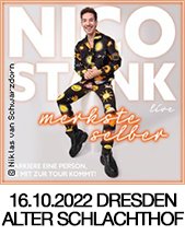 NICO STANK am 16.10.2022 in Dresden, Alter Schlachthof