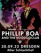 PHILLIP BOA AND THE VOODOOCLUB am 30.09.2022 in Dresden, Alter Schlachthof