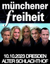MÜNCHENER FREIHEIT am 10.10.2023 in Dresden, Alter Schlachthof