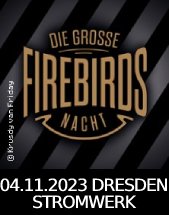 DIE GROSSE FIREBIRDS NACHT 2023 am 04.11.2023 in Dresden, STROMWERK | Kulturarena Kraftwerk Mitte