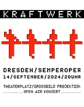 KRAFTWERK am 14.09.2024 in Dresden, Theaterplatz vor der Semperoper