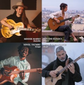 NACHT DER GITARREN: Minnie Marks, Roxane Elfasci, Niwel Tsumbu, Andre Cavalcante