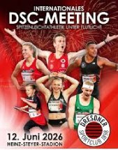 36. DSC-Meeting im Heinz-Steyer-Stadion am 12.06.2026 in Dresden, Heinz-Steyer-Stadion