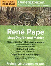 Benefizveranstaltung für den Keppgrund mit RENE PAPE am 28.08.2026 in Dresden, Weinbergkirche Pillnitz