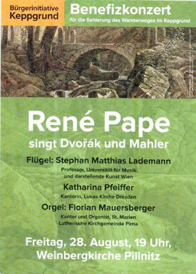 Benefizveranstaltung für den Keppgrund mit RENE PAPE