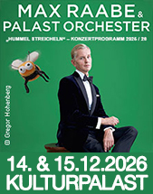 MAX RAABE // 14. & 15.12.2026 // DRESDEN // KULTURPALAST